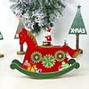 Painted Christmas Carousel Music Box Decoration