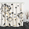 Painting Dandelion Digital Print Waterproof Fabric Shower Curtain for Bathroom Home Decor Covered Bathtub Curtains Liner Includes with Hooks