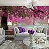 Painting Home Decoration Comtemporary Wall Covering,  Vinyl Material Adhesive required Mural,  Room Wallcovering