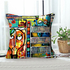 Painting Style Double Side Cushion Cover 1PC Soft Decorative Square Throw Pillow Cover Cushion Case Pillowcase for Sofa Bedroom Livingroom Outdoor Superior Quality Machine Washable Outdoor Cushion for Sofa Couch Bed Chair miniinthebox