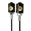 Pair 3W 6000K 12V LED Motorcycle Car Eagle Eye License Light Plate Screw Bolt Lamp