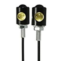 Pair 3W 6000K 12V LED Motorcycle Car Eagle Eye License Light Plate Screw Bolt Lamp