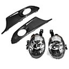 Pair Car Front Bumper Fog Lights Assembly with 9006 Bulbs For VW Jetta MK6 2011-2014