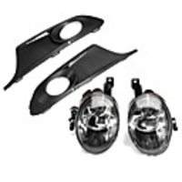 Pair Car Front Bumper Fog Lights Assembly with 9006 Bulbs For VW Jetta MK6 2011-2014