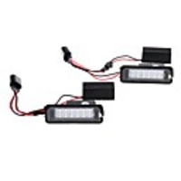 Pair LED License Plate Lights for Seat VW for Porsche