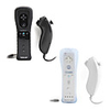 Pair of 2-in-1 MotionPlus Remote and Nunchuk Controllers for Wii (Black and White)