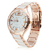 Pair of Alloy Analog Quartz Casual Couple Watches (Gold-White)