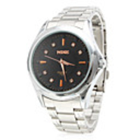 Pair of Alloy Analog Quartz Couple Watches 8127 (Silver)