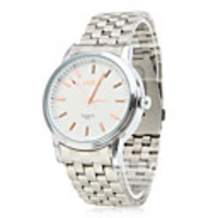 Pair of Alloy Analog Quartz Couple Watches MIKE 8131 (Silver)