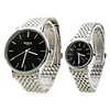 Pair of Alloy Analog Quartz Wrist Watches (Silver)
