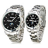 Pair of Black Starry Sky Alloy Analog Quartz Couple