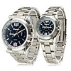 Pair of Blue Face Business Alloy Analog Quartz Couple