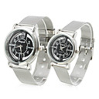 Pair of Breathable Alloy Analog Quartz Couple