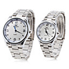 Pair of Casual Analog Quartz Wrist Watch (Silver)