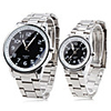 Pair of Casual Analog Quartz Wrist Watch (Silver)