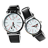 Pair of Cortex Style Analog Quartz Wrist Watches (Black)