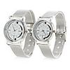 Pair of Hollow Alloy Analog Quartz Couple