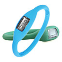 Pair of ION Fashion Unisex Silicone Jelly Sports Wrist Watches - Green Aquamarine