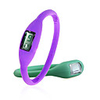 Pair of ION Fashion Unisex Silicone Jelly Sports Wrist Watches - Purple Green