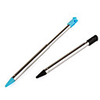 Pair of Metal Stylus Touch Pens for 3DS (Blue Black)
