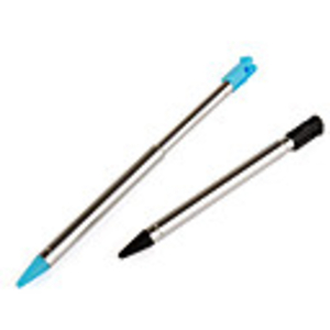 Pair of Metal Stylus Touch Pens for 3DS (Blue Black)
