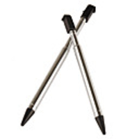 Pair of Metal Touch Pen Stylus for 3DS (Black)