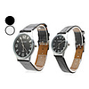 Pair of Unisex Elegant PU Analog Quartz Wrist Watch (Assorted Colors)