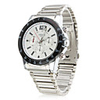 Pair of White Face Alloy Analog Quartz Couple Watches 8114 (Silver)