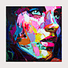 Palette knife Abstract People Face Art Paintings Canvas Wall Art Modern Home living room Office Decor Abstract Painting Rolled Without Frame