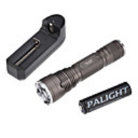 Palight Q6 5-Mode Cree XM-L T6 LED Flashlight Set (10W,  1000LM,  1x18650)