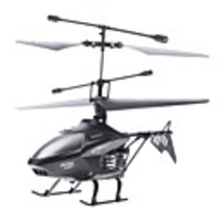 Palm Size Gyro 2.4G i-Control Helicopter with Light (Black,  Model: HCW547)
