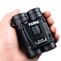 PANDA 22 X 25 mm Binoculars Lenses Pocket Size High Definition,  Generic,  Carrying Case Multi-coated BAK4 Night Vision Rubber / Hunting