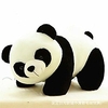 panda doll doll animal plush toy for baby zhaozb (color: black and white)