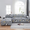 Panda Print 1-Piece Sofa Cover Couch Cover Furniture Protector Soft Stretch Sofa Slipcover Spandex Jacquard Fabric Super Fit for 1~4 Cushion Couch and L Shape Sofa, Easy to Install