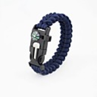 Paracord Bracelet Fire Starter Outdoor Survival Nylon Fiber Camping / Hiking Outdoor Exercise Camping / Hiking / Caving Army Green Blue Camouflage 1 pcs