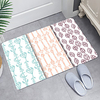 Partition Pattern Digital Printing Floor Mat Modern Bath Mats Nonwoven / Memory Foam Novelty Bathroom