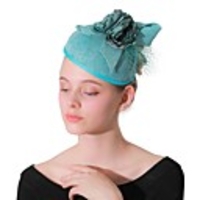 Party / Evening Wedding Tweed Fascinators with Bowknot 1 Piece Wedding / Party / Evening Headpiece