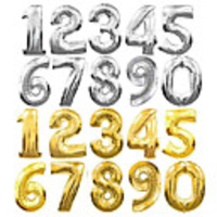 Party Balloons 20 pcs Number Party Supplies Latex Balloons Banner Boys and Girls Party Birthday Decoration for Party Favors Supplies or Home Decoration