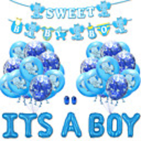 Party Balloons 25 pcs Boy or Girl Party Supplies Latex Balloons Banner Boys and Girls Baby Shower Decoration 12 Inch for Party Favors Supplies or Home Decoration