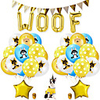 Party Balloons 26 pcs WOOF Pet Dog Party Supplies Latex Balloons Banner Boys and Girls Party Birthday Decoration 12 Inch for Party Favors Supplies or Home Decoration