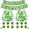 Party Balloons 33 pcs Football Happy Birthday Party Supplies Latex Balloons Banner Boys and Girls Party Decoration 12 Inch for Party Favors Supplies or Home Decoration
