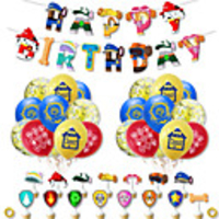 Party Balloons 38 pcs Happy Birthday Party Supplies Latex Balloons Banner Boys and Girls Party Birthday Decoration 12 Inch for Party Favors Supplies or Home Decoration