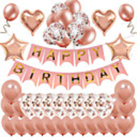 Party Balloons 39 pcs Happy Birthday Party Supplies Latex Balloons Banner Boys and Girls Party Decoration 12 Inch18 Inch for Party Favors Supplies or Home Decoration