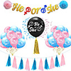 Party Balloons 41 pcs Boy or Girl Party Supplies Latex Balloons Banner Boys and Girls Baby Shower Decoration 36 Inch12 Inch for Party Favors Supplies or Home Decoration