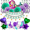 Party Balloons 47 pcs Mermaid Party Supplies Latex Balloons Banner Boys and Girls Party Decoration 10-18inch for Party Favors Supplies or Home Decoration