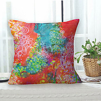 Pastoral Floral Double Side Cushion Cover 1PC Soft Decorative Square Throw Pillow Cover Cushion Case Pillowcase for Sofa Bedroom Livingroom Outdoor Superior Quality Machine Washable Outdoor Cushion for Sofa Couch Bed Chair miniinthebox