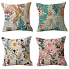 Pastoral Floral Double Side Cushion Cover 4PC Soft Decorative Square Throw Pillow Cover Cushion Case Pillowcase for Sofa Bedroom Livingroom Outdoor Superior Quality Machine Washable Outdoor Cushion for Sofa Couch Bed Chair miniinthebox