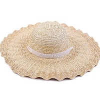Pastoral Style Straw Hats with Lace-up 1 Piece Honeymoon / Holiday Headpiece
