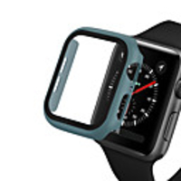 PC cover For Apple Watch Series 5/4/3/2/1 Protective Shell Case With Tempered Glass Film For iWatch 40mm/44mm/42mm/38mm Watch Case