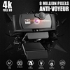 PC Webcam With Microphone 4K Full HD 1080P Widescreen Computer Game Video Work WebCamera Rotatable USB Web Camera Cam miniinthebox
